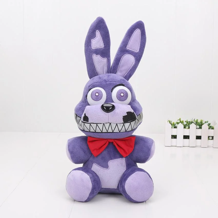 Purple Rabbit Plush 9.8Inch FN Bonnie for Boy Girl Christmas Halloween Valentine's Day Birthday Gift Game and Anime Fan Gifts