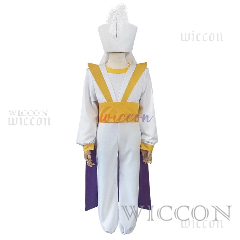 1000 ليال علاء الدين تأثيري المصباح السحري الأمير تأثيري حلي أنيمي الكبار قبعة السراويل العليا الزي هالوين كرنفال حفلة موحدة