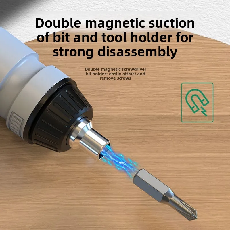 Industrial grade ratchet strong magnetic screwdriver set, multiple manual batch heads, mini household maintenance tools