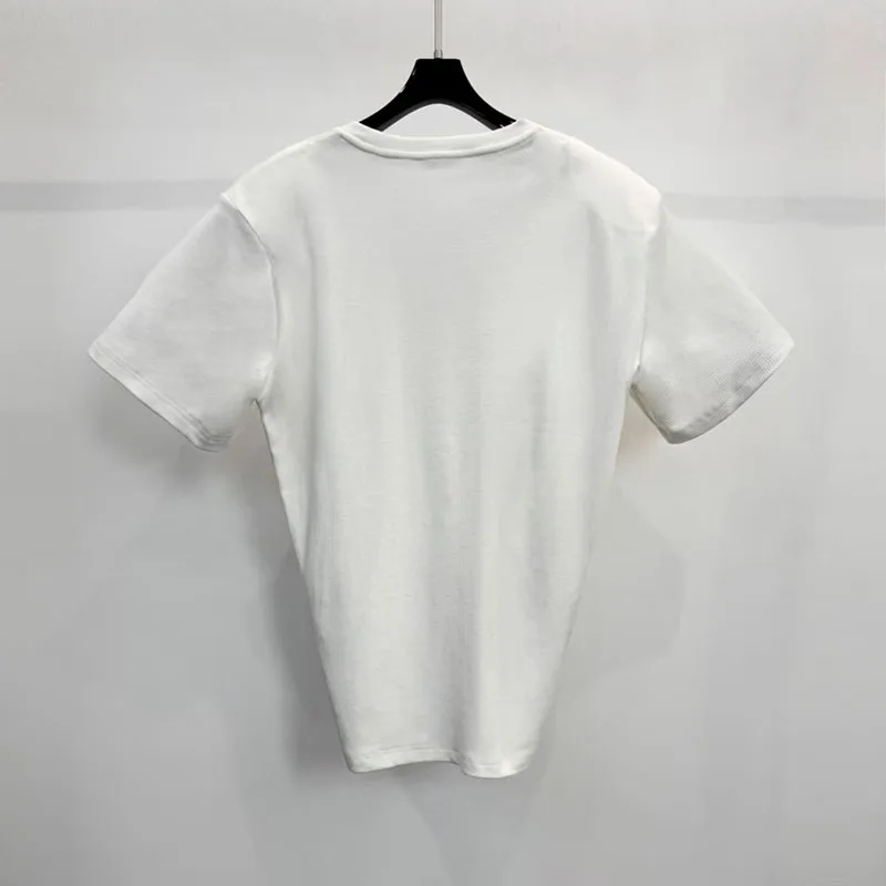 2026 Summer Women's T-shirt, Pure Cotton, Buttoned, Fitted Bodice, Casual Women's Top, Shirt, Y2K New Fashion Party Pullover bra