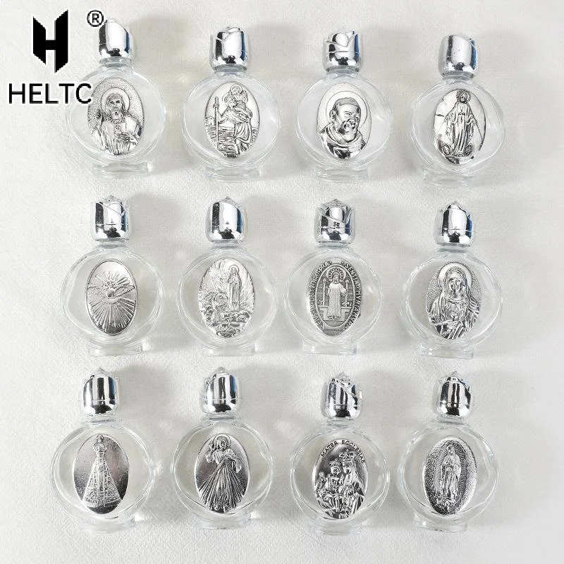 Empty Holy Water Jesus Bottle Religious Bottle Christian Baptism Supplies Refillable Portable Cosmetic Packaging Empty Bottle