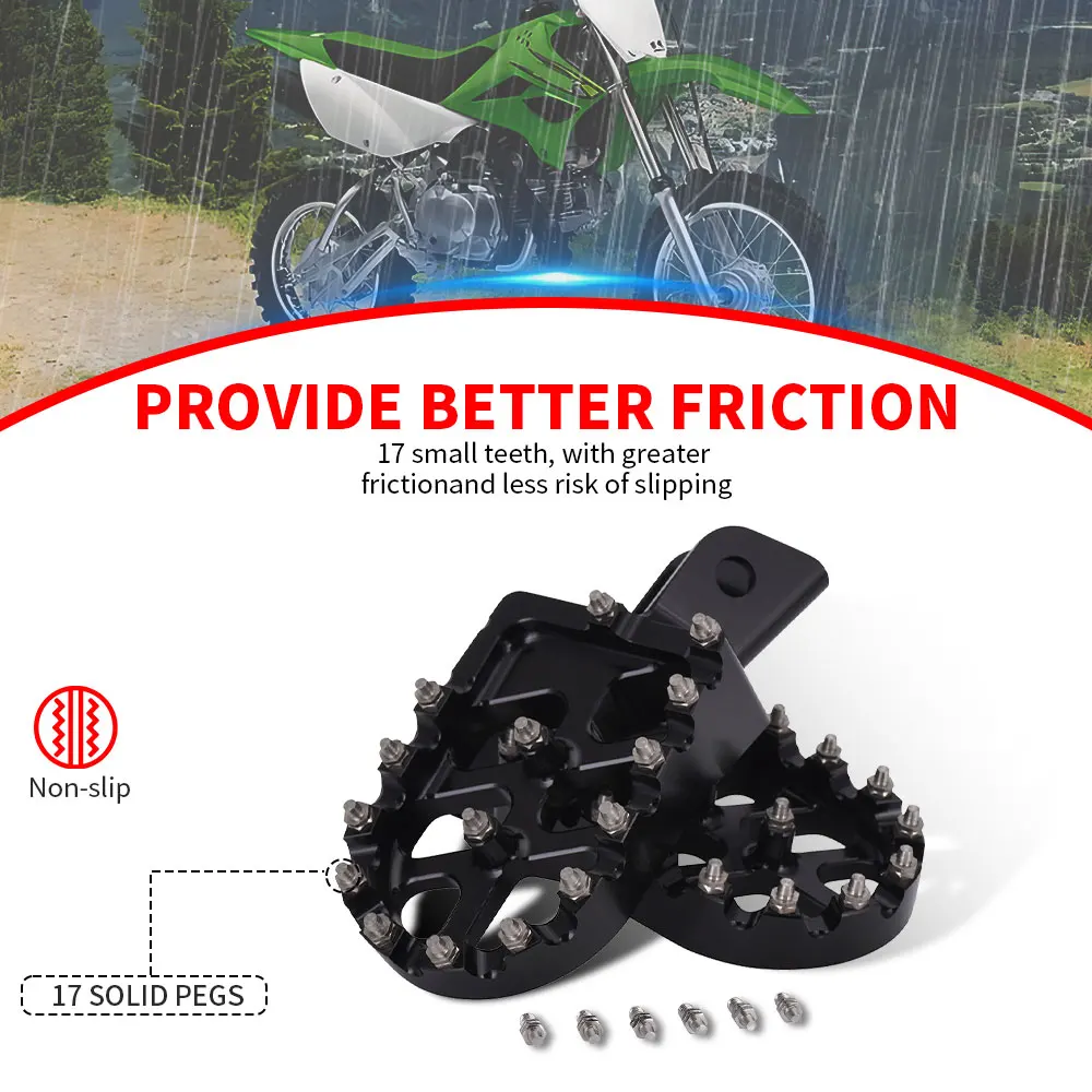Motorcycle Accessories Pedal Footrest Foot rests Foot Pegs Footpeg For kawasaki KLX110 KLX 110 KLX110L KLX 110L KX60 KX 60