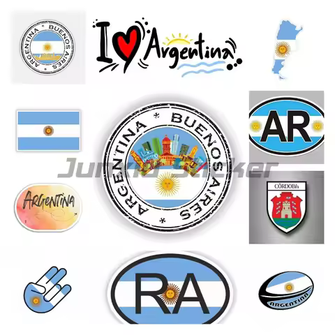 Argentina Buenos Aires National Flag Helmet Motorcycle Accessories Decal Funny Car Sticker Vinyl Waterproof Decal
