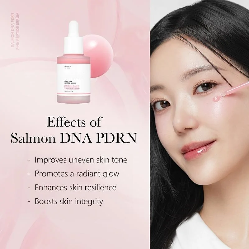 Pink Peptide PDRN essence, Glass Luster, Reduce Black Spots, Skin Repair, Salmon PDRN, Korean beauty Products