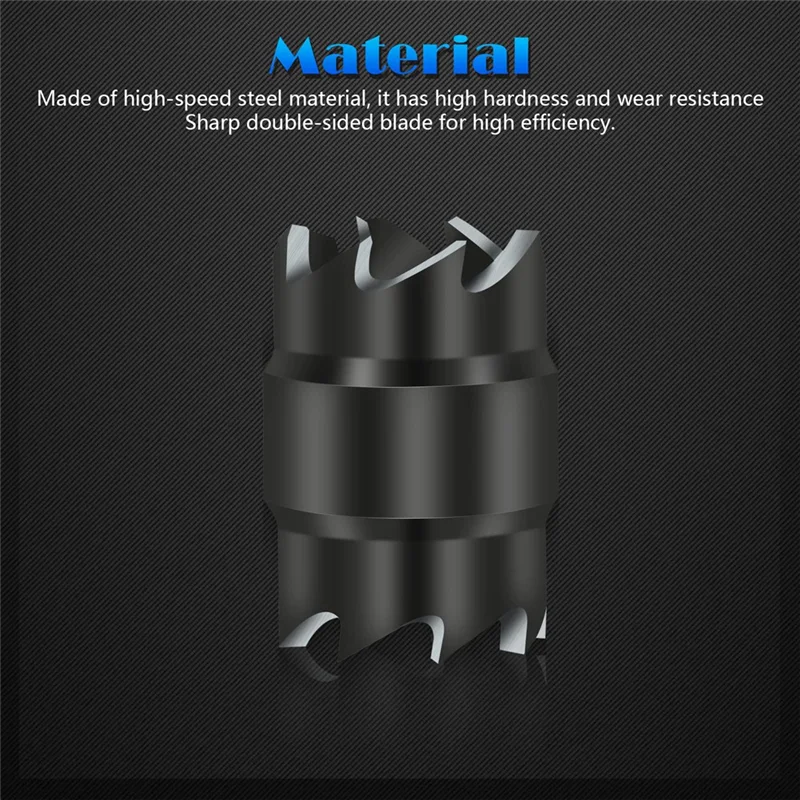 

T98C-15Pack Rotary Spot Weld Cutter Sets Double,3/8Inch HSS Spot Weld Cutter Remover Drill Bits Hex Sheet Hole Cutter Remover