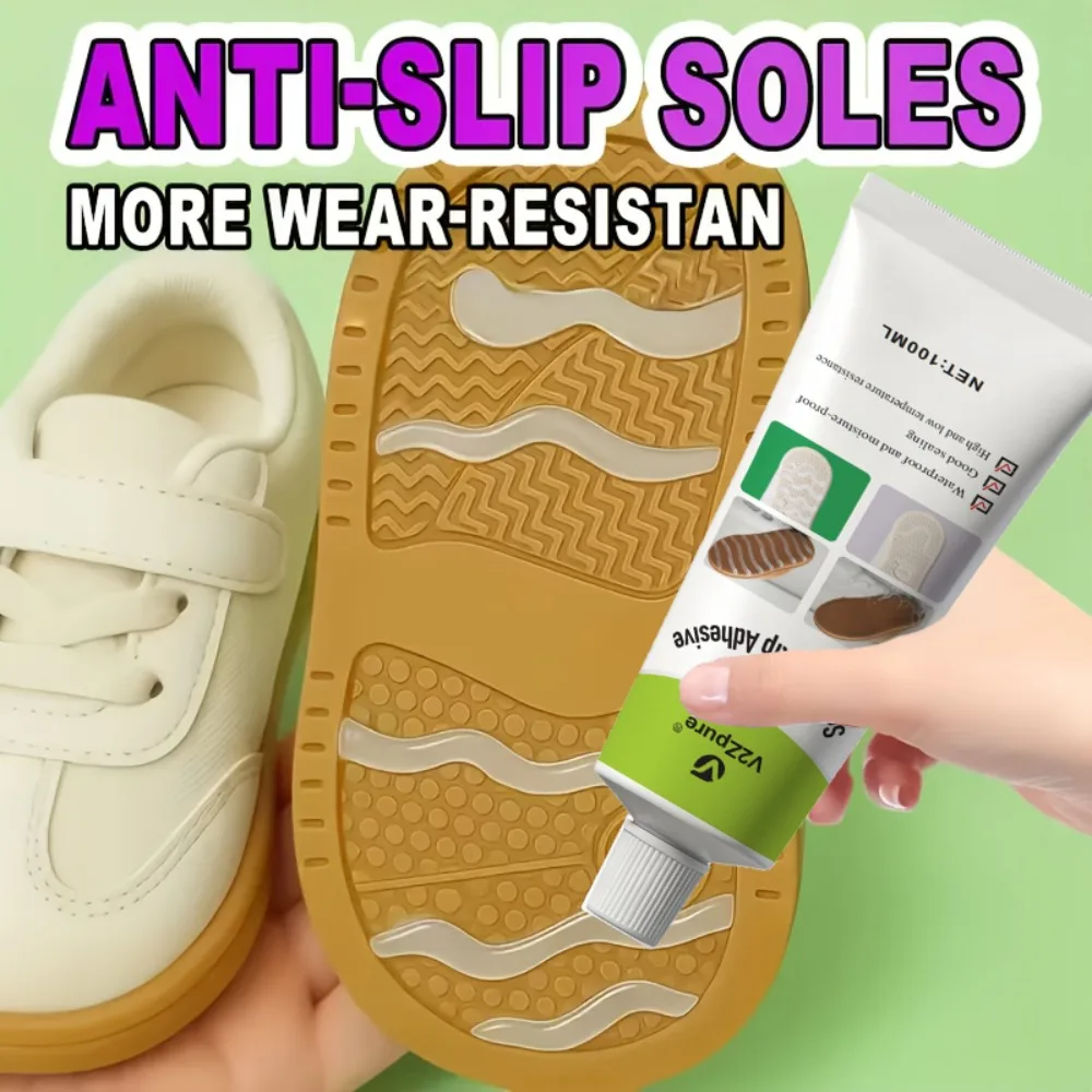 Footwear Anti-Slip Sole Gel High Traction, Easy Apply & Long-Lasting Non-Slip Effect, Anti-Slip Glue for Socks/ Shoes/ Carpet