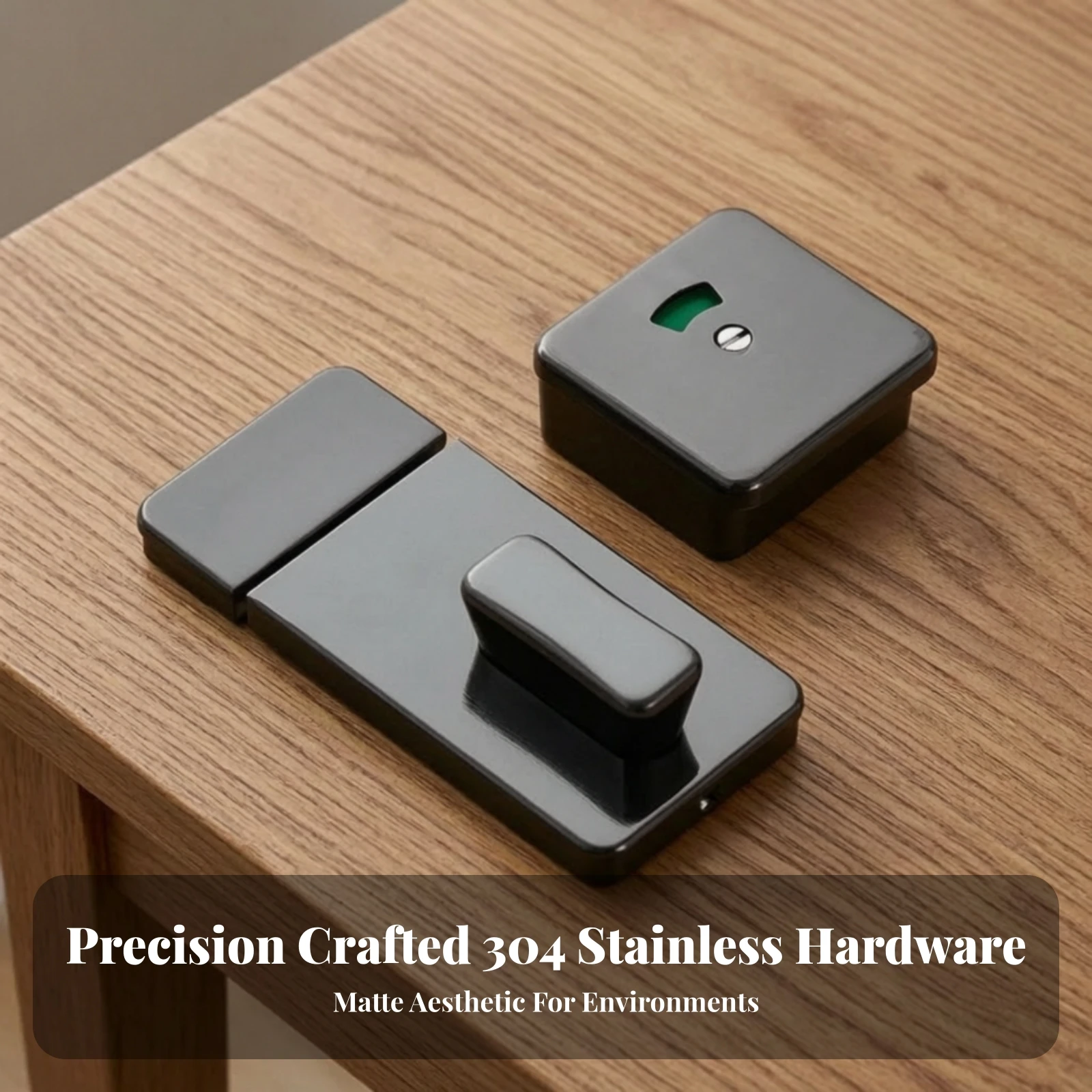 Restroom Latch with Occupancy Indicator Stainless Steel Restroom Door Lock Latch Indicator Lock Long-Lasting Hardware