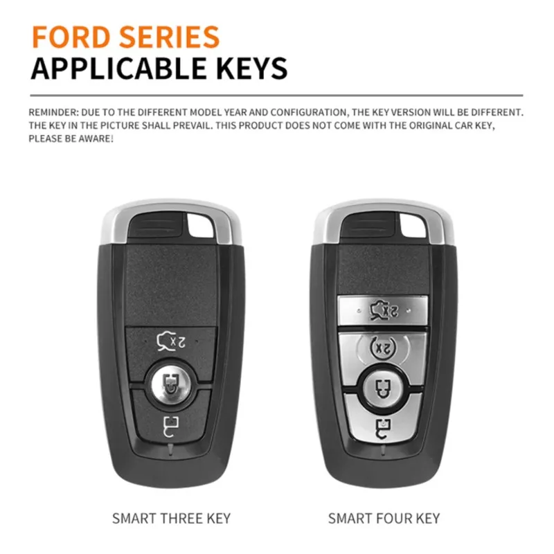 Zinc Alloy Car Remote Smart Key Case Cover For Ford Raptor F150 Remote Control Protector For Ford F-150 RAPTOR Auto Accessory