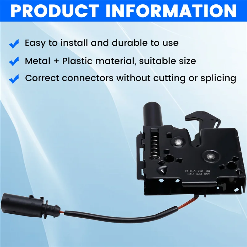

8W0823509 Car Engine Hood Lower Lock For A4 Quattro 2017-2024 Engine Hood Lock 80Q823509 8W0823509C