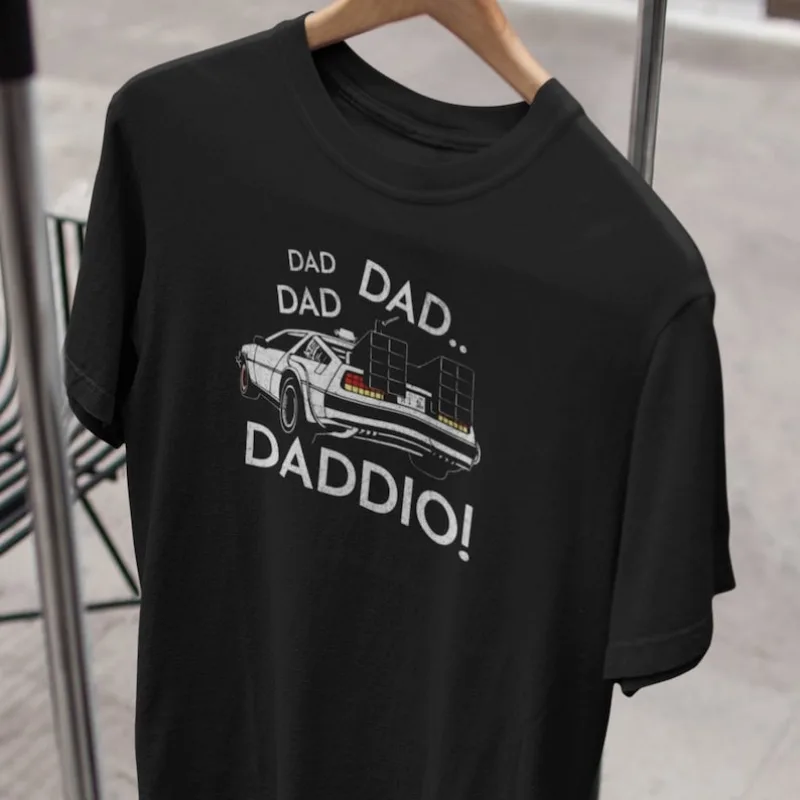 Retro Dad Shirt, Back to the Future inspired, Tee for Dads, Daddy, Fathers Day Gift, Retro, 80s, DeLorean - T-Shirt