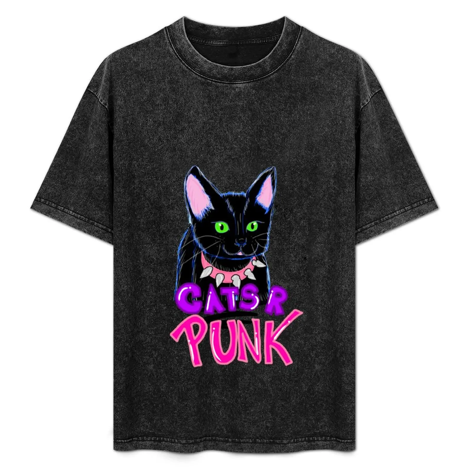 

Cats r punk T-Shirt customs design your own Aesthetic clothing oversized t shirt men