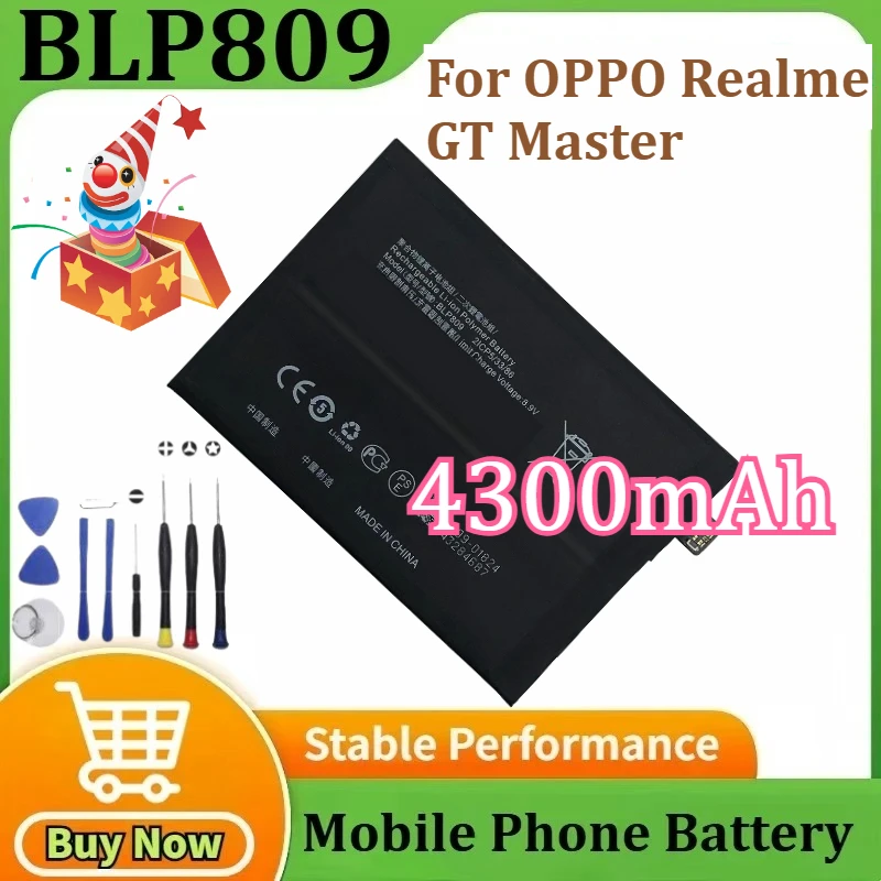 

BLP809 Mobile Phone Battery For OPPO Realme GT Master Edition/GT Mater 4300mAh+ Tools
