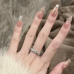 New in 925 Sterling Silver Entanglement Zircon Adjustable Rings For Women Wedding Luxury Jewelry Wholesale Jewellery Moneys 925