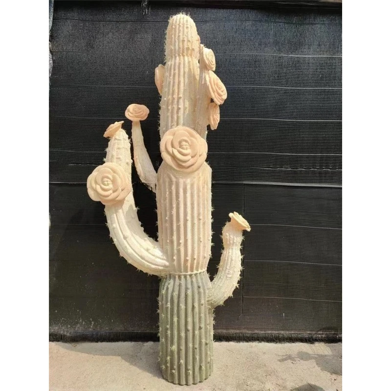 Cactus with flowers cactus tropical desert fake green plant ornament