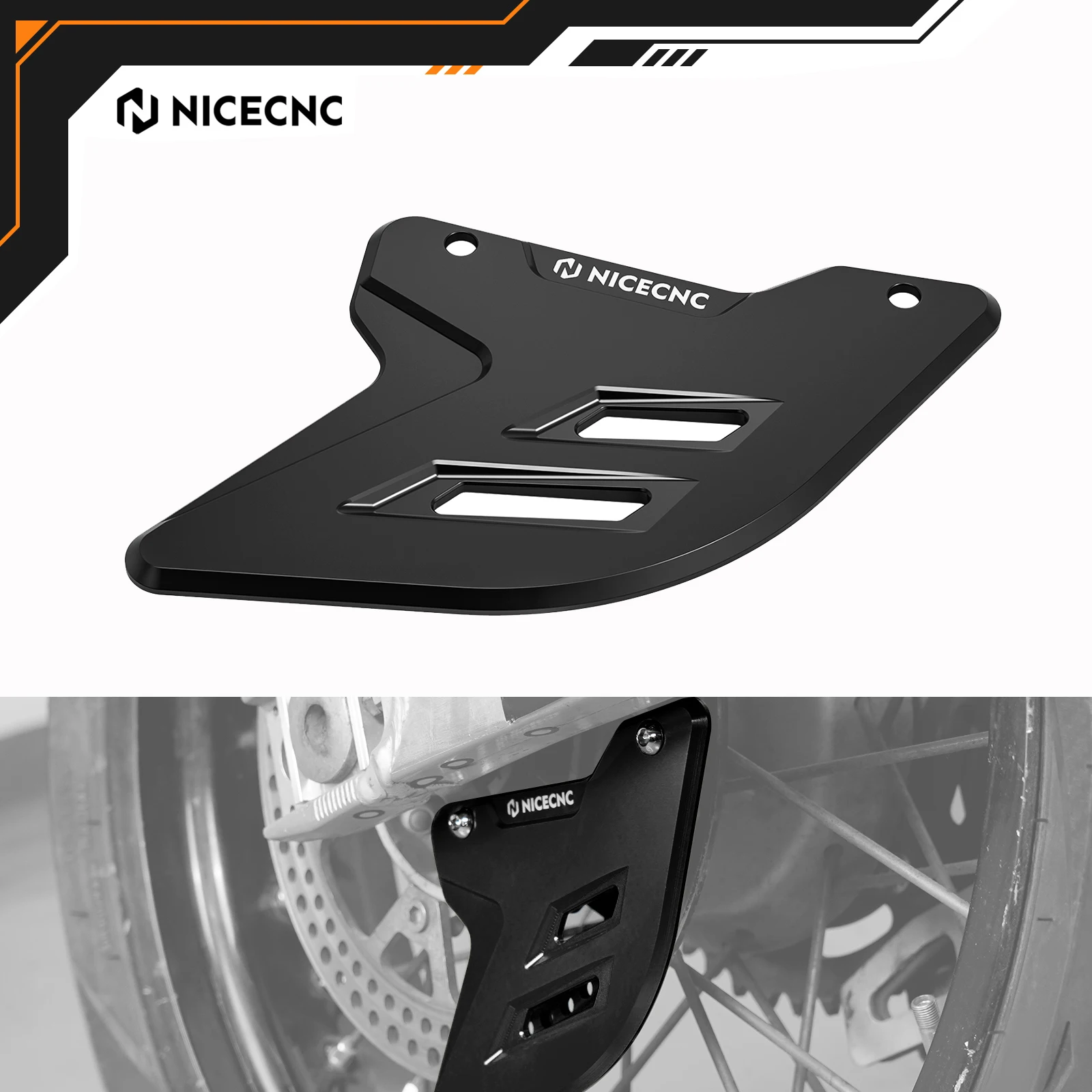 

For Suzuki DRZ 400 SM DRZ400SM DRZ 400SM DRZ400 SM 2005-2024 2023 2022 2021 NICECNC Motorcycle Aluminum Rear Brake Disc Guard