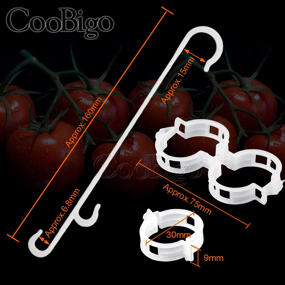 100szt Podpórka do pomidorów J Klipsy do roślin Klips do warzyw Zapobieganie pomidorach Kratownica do szczypania lub spadania Akcesoria ogrodowe