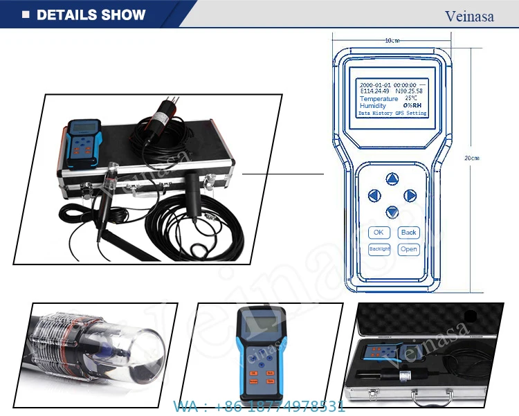 جهاز اختبار محمول قابل للتخصيص لنظام إنترنت الأشياء الزراعي OEMVeinasa-3M جهاز استشعار ذكي معدات اختبار التربة متعددة المعلمات #1