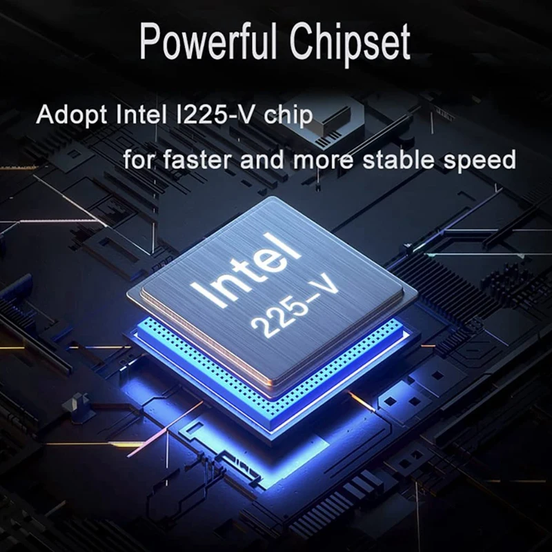 Adaptateur réseau Gigabit Pcie 3.1 2.5Gbe pour Windows 10/11, avec promve ket ket à profil bas