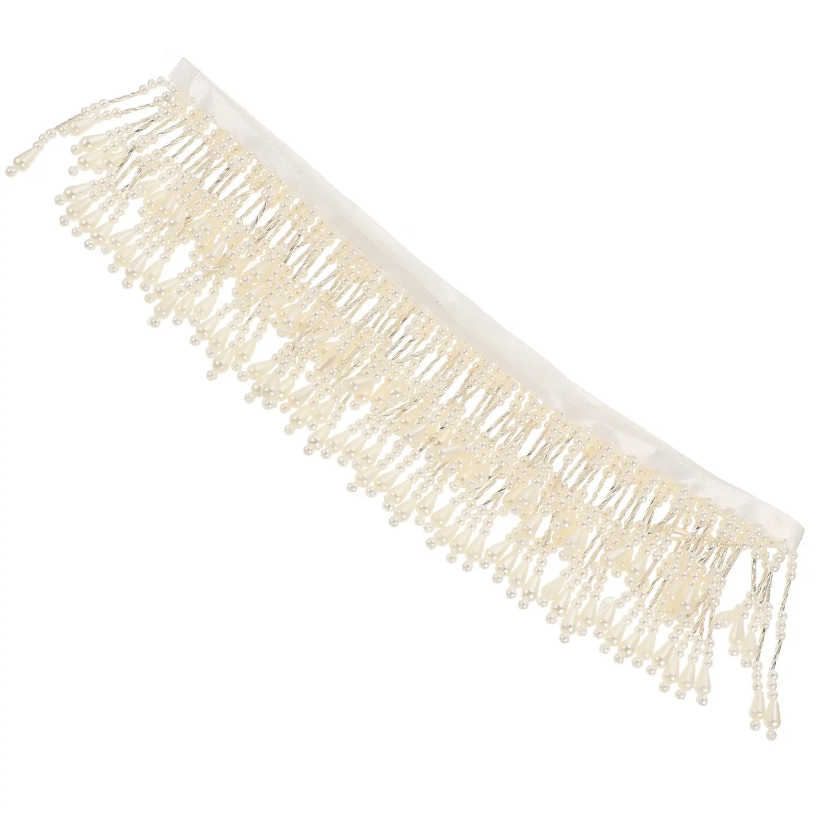 

DIY Pearl Tassel Trim Ribbon for Clothing Curtains Lingerie Tablecloths Home Decor Tailor Stores Shopping Malls