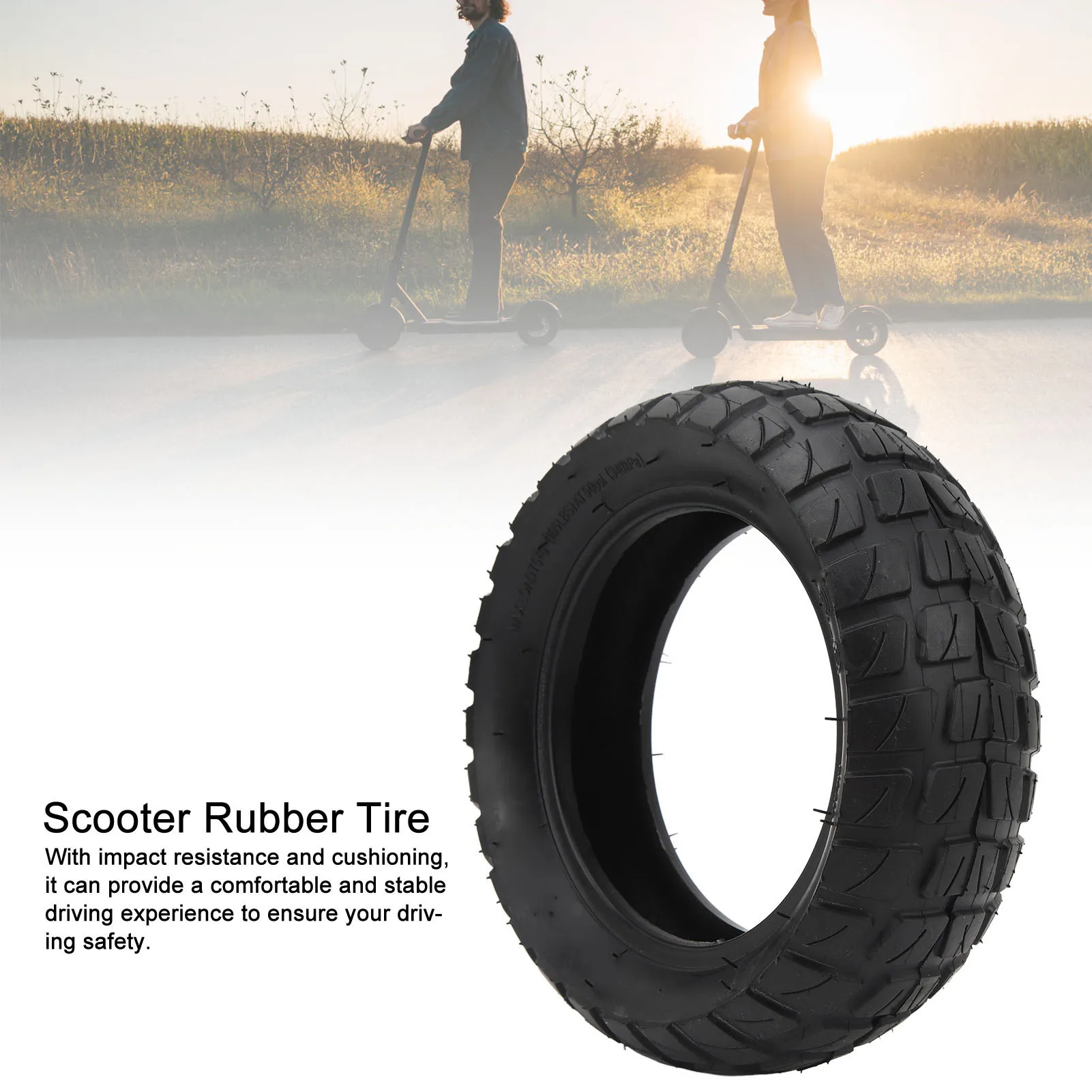 Scooter Replacement Rubber Tires Electric Scooter Rubber Tires 8.5 X 3.0 Stable Excellent Grip for Scooter Maintenance