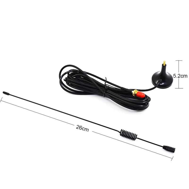 UT-106UV dwuzakresowy magnetyczna SMA-samica samochodu antena do Baofeng UV-5R UV-82 UV-9R krótkofalówki