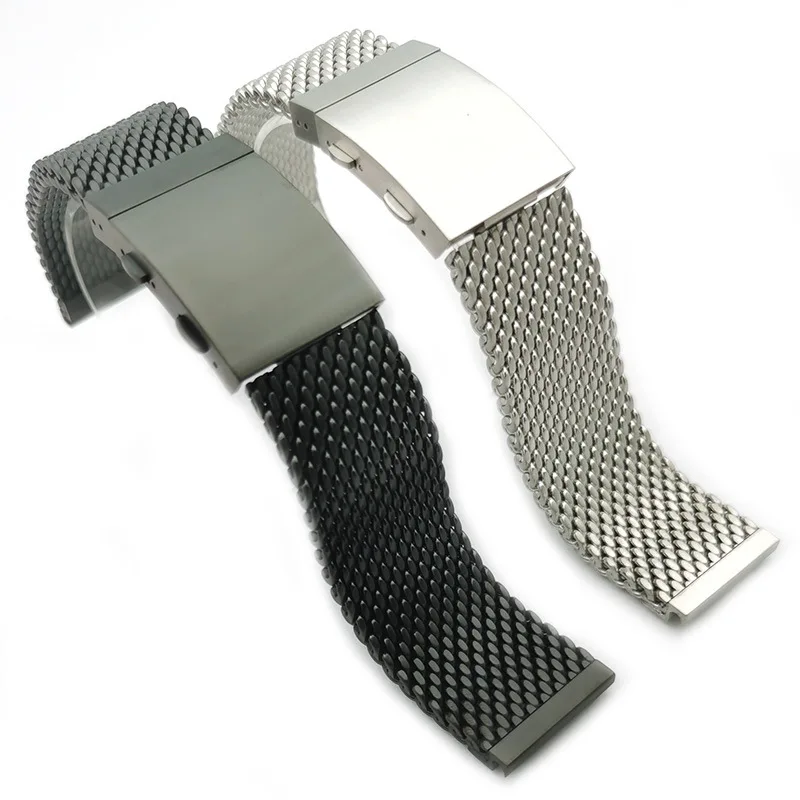 

Milanese Stainless Steel Mesh Watch Strap for IWC Omega Huawei Samsung Watch Metal Bracelet Watchband Folding Clasp 22mm