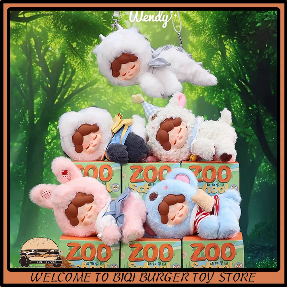 

Original Wendy Zoo School Series Blind Box Red Panda Figures Mystery Box Rabbit Anime Figure Doll Pendant Decoration Kid Gifts