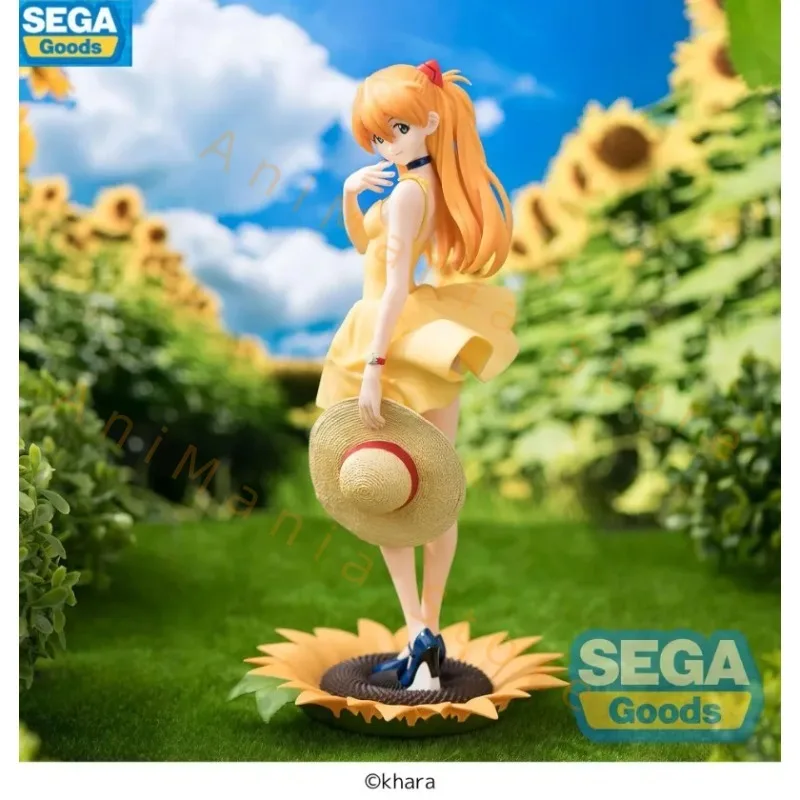 

В наличии оригинальные Sega NEON GENESIS EVANGELION Asuka Langley Soryu ПВХ аниме фигурки модель коллекция украшения игрушки