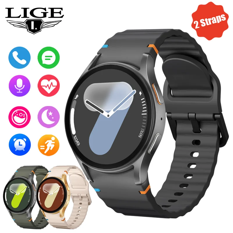 

LIGE Fashion Smart Watch 1.5" HD Screen Bluetooth Call Sports Fitness Tracker Heart Rate Pedometer Smartwatch For Android IOS