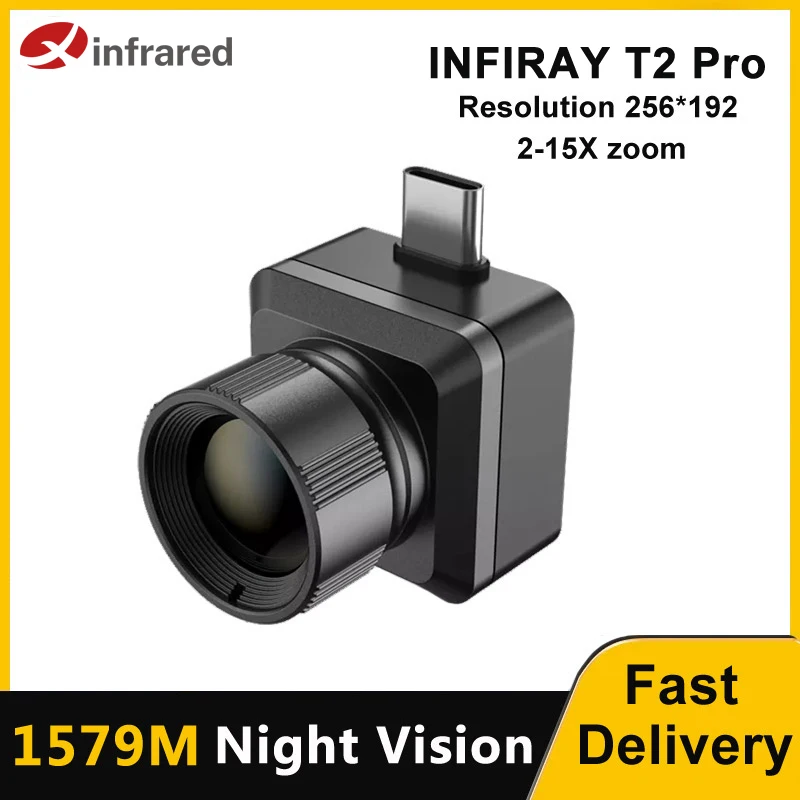 InfiRay T2 Pro Thermal Imager Hunting Camera Outdoor Search 1579m Infrared Night Vision Mobile Phone Android Type C