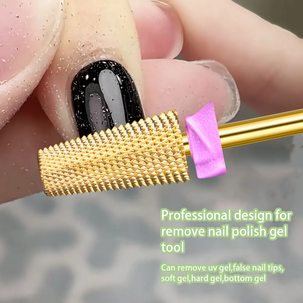 1Pcs 5IN1 Carbide Tungsten Steel Nail Drill Bit For Remove Nail Gel Electric Manicure Machine Drill Bits Accessories Mills Bit