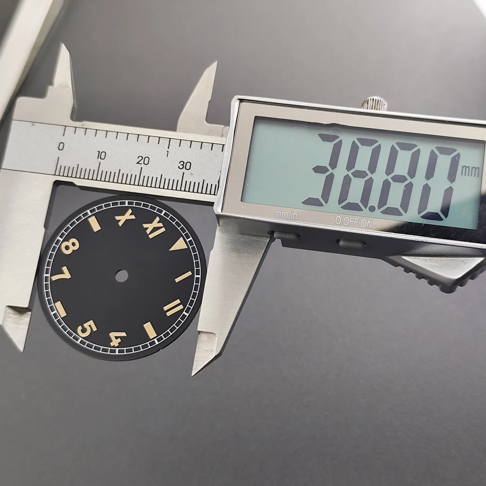 قرص ST3600 قرص 33.8 ملم مناسب لحركة ST3600 ملحقات ساعة مؤشر قرص مضيء باللون الأخضر