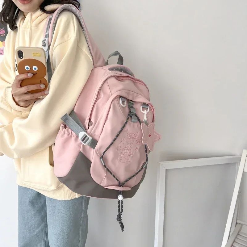 Women's Backpack 2024 New Fashion Trend Oxford Textile Leisure Cute Student Style Large Capacity Women's Backpack