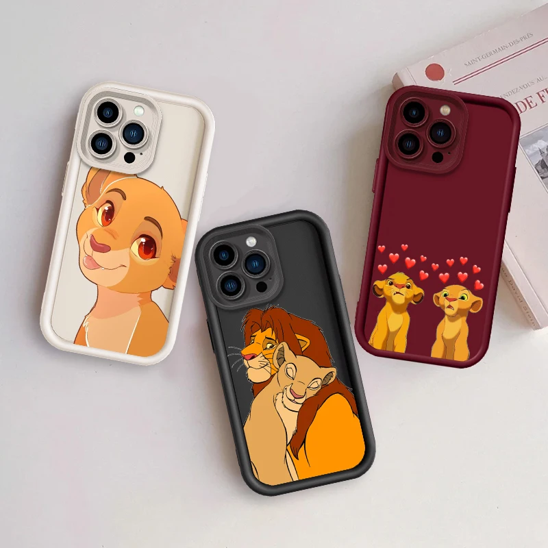 The Lion King Cute Eye Ladder For Apple iPhone 15 14 13 12 11 XS XR X Pro Max Plus Funda Phone Case