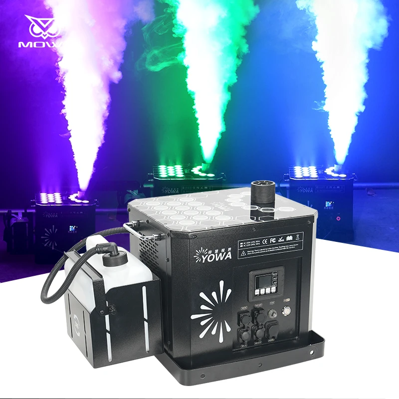 New 3500W Rainproof DMX  RGB Smoke Fog Jet Air Gas Column Machine for Large Stage Concert Show Events