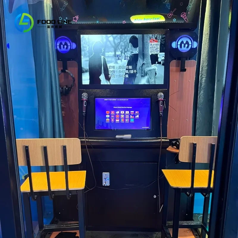 Customized High Quality Coin Operated Arcade Game Mini KTV Room Karaoke Mobile Booth Music Singing Video Jukebox Karaoke Machine