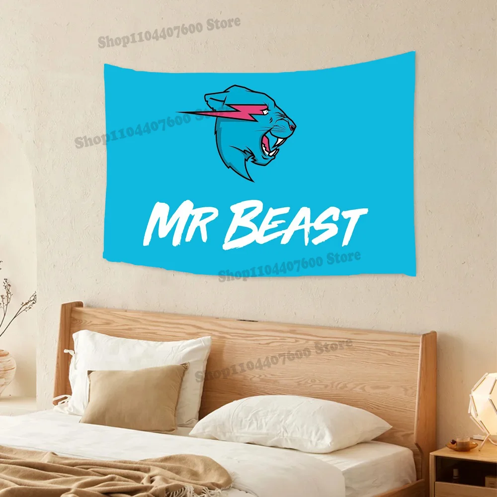 Mr B-Beasts Tapestry Printed Tapestry Decoration canvas Travel Used for advertising creative Birthday Gift