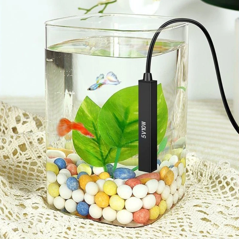 USB Mini Aquarium Heating Rod for Small Fish Constant Temperature Aquarium Heater Thermostat Heater 10W/5W