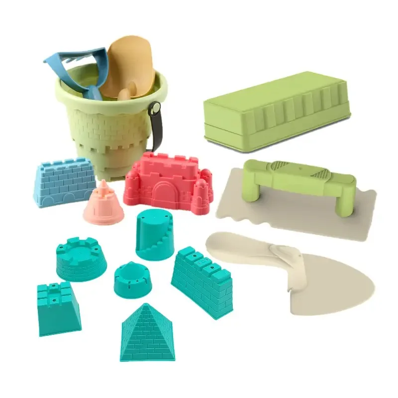 Ensemble de jouets de plage dinosaure épais pour enfants, Kit de jeu de sable avec pelle et seau, outils éducatifs pour bac à sable en plein air, jouets d'été, cadeau