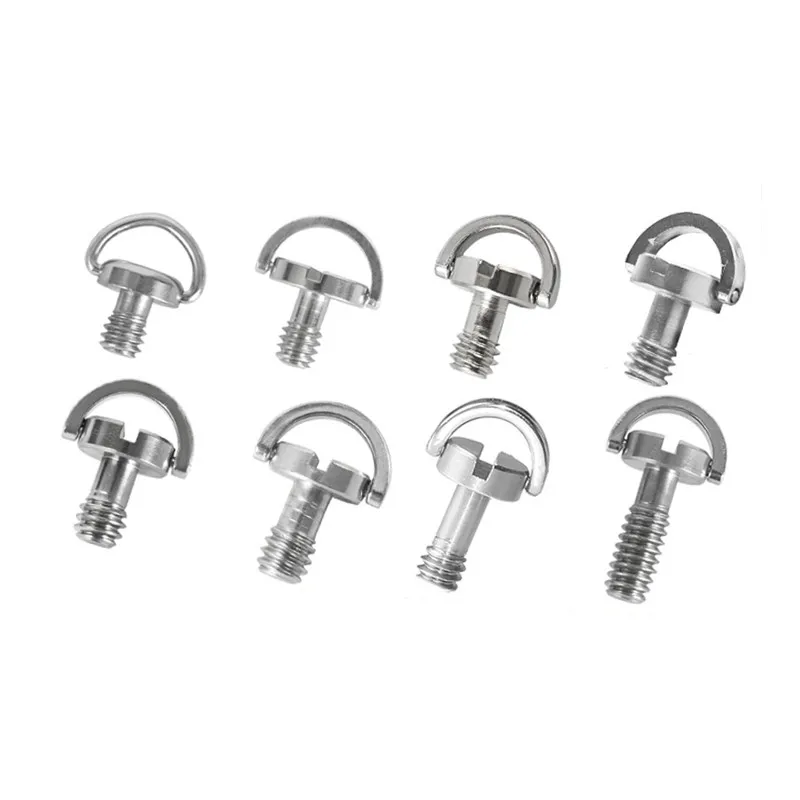 20pcs Camera connection 1/4 screw tripod quick release screw D ring tripod camera mounting screws for dslr camera ball head