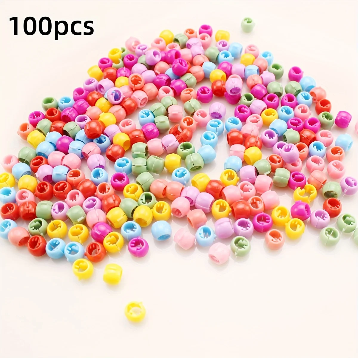 50/100/200pcs Hair Beads,, Cute Mini Hair Claw Clips For Girls