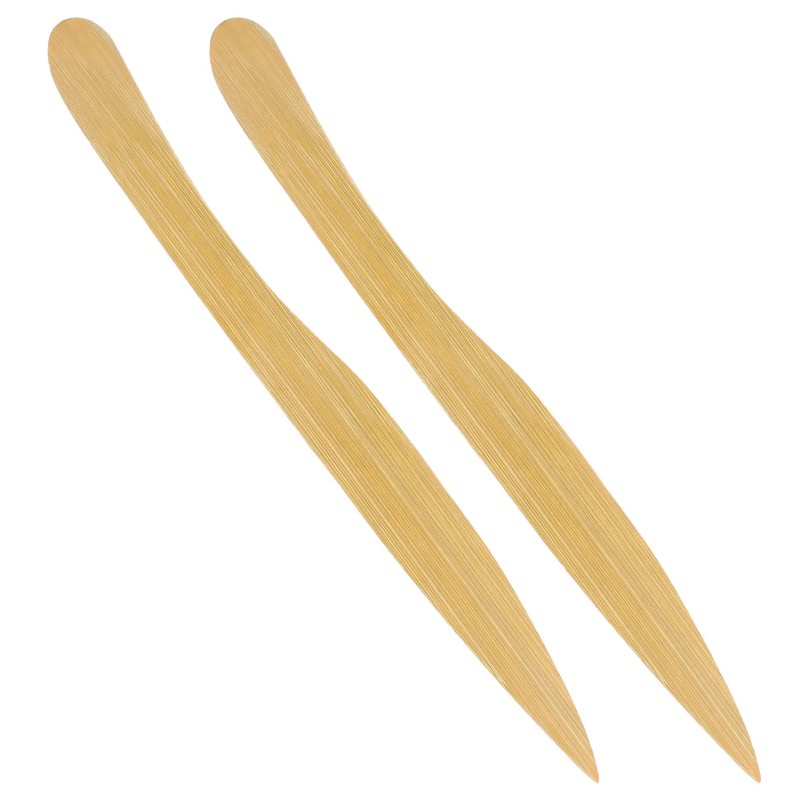2Pcs Wooden Letter Opener Paper Cutter Premium Hardwood Utility Cutter for Envelope Opening Office School Home Craft DIY Mail