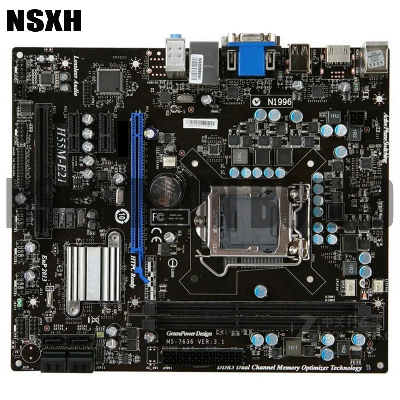 

Original H55M-E21 Motherboard 8GB LGA 1156 DDR3 Micro ATX Mainboard