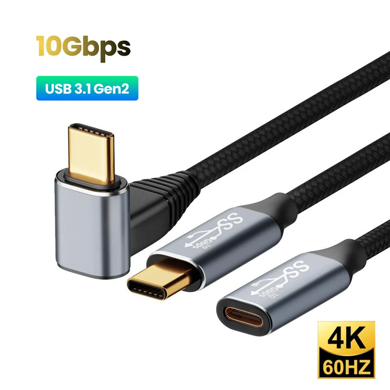 USB C to USB Type C 3.1 Gen2 10Gbps Thunderbolt 3 4K@60Hz Cable PD100W 5A Fast Charging Cable For MacBook Pro Steam Deck Samsung