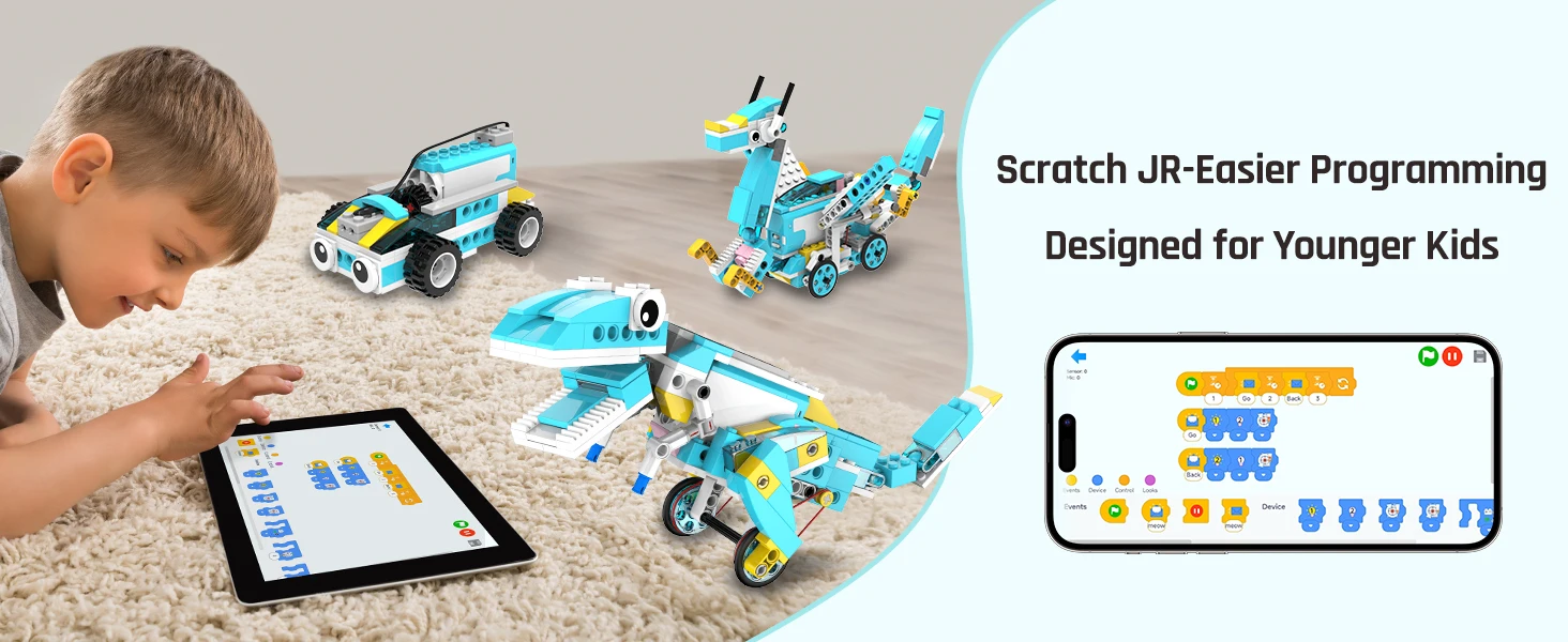 教育用STEM組み立てロボットキット スクラッチジュニア プ - Stem Robot Building Kit Coding のレビューと価格