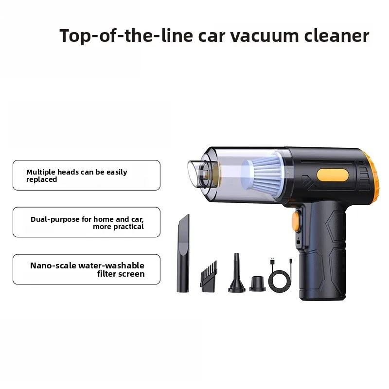 Handheld Car Vacuum Cleaner Portable 5-in-1 Car Vacuum Cleaner Wholesale Mini Blow and Suck Integrated Household
