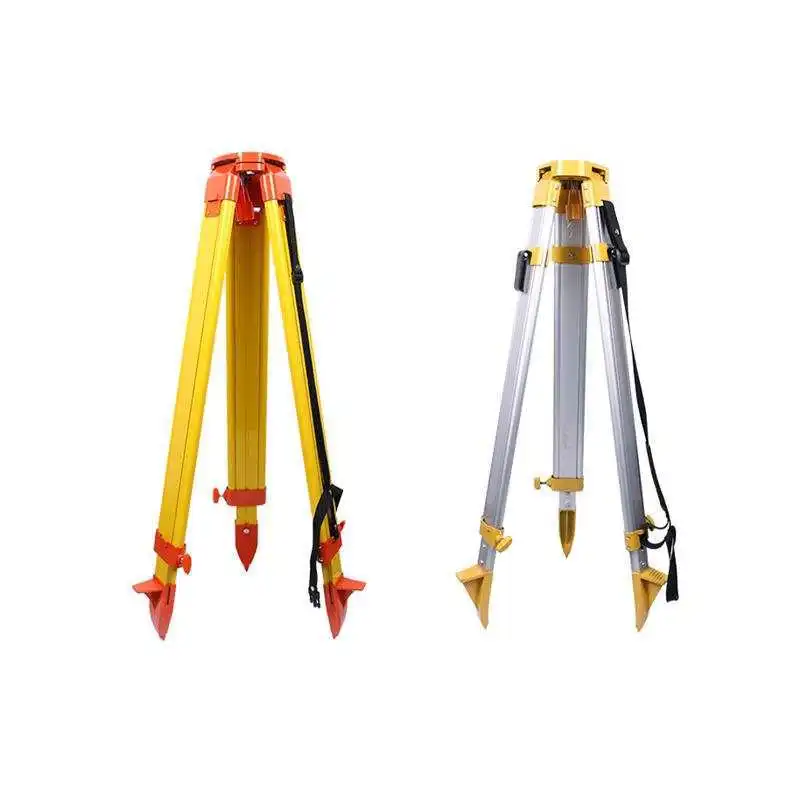 Level tripod aluminum alloy solid wood level theodolite total station surveying and surveying telescopic bracket accessories