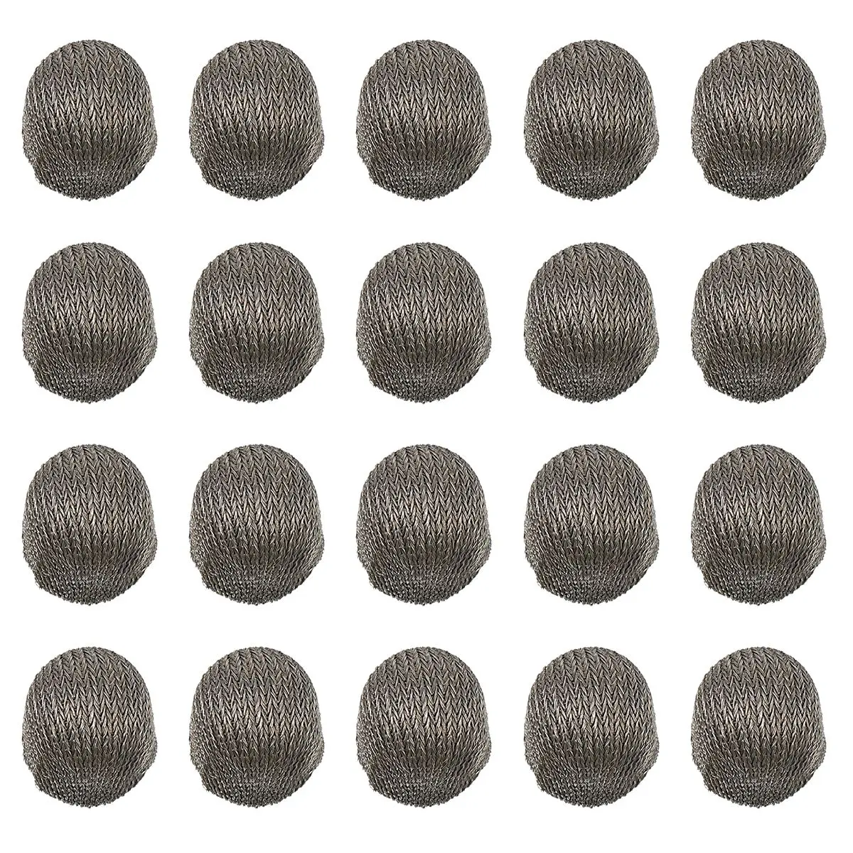 20 Pcs Conductive Fiber Cloth Head High Sensitivity Capacitive Pen Tip Protective Replacement For Tablet Pen Silver Screen Mesh