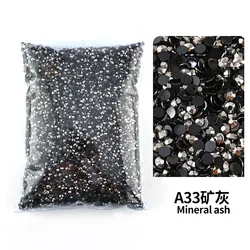 Mineral ash Wholesale Bulk Resin Rhinestone Jelly transparent AB 2mm,3mm,4mm,5mm,6mm Facets FlatBack Nail Art Garment Decoration