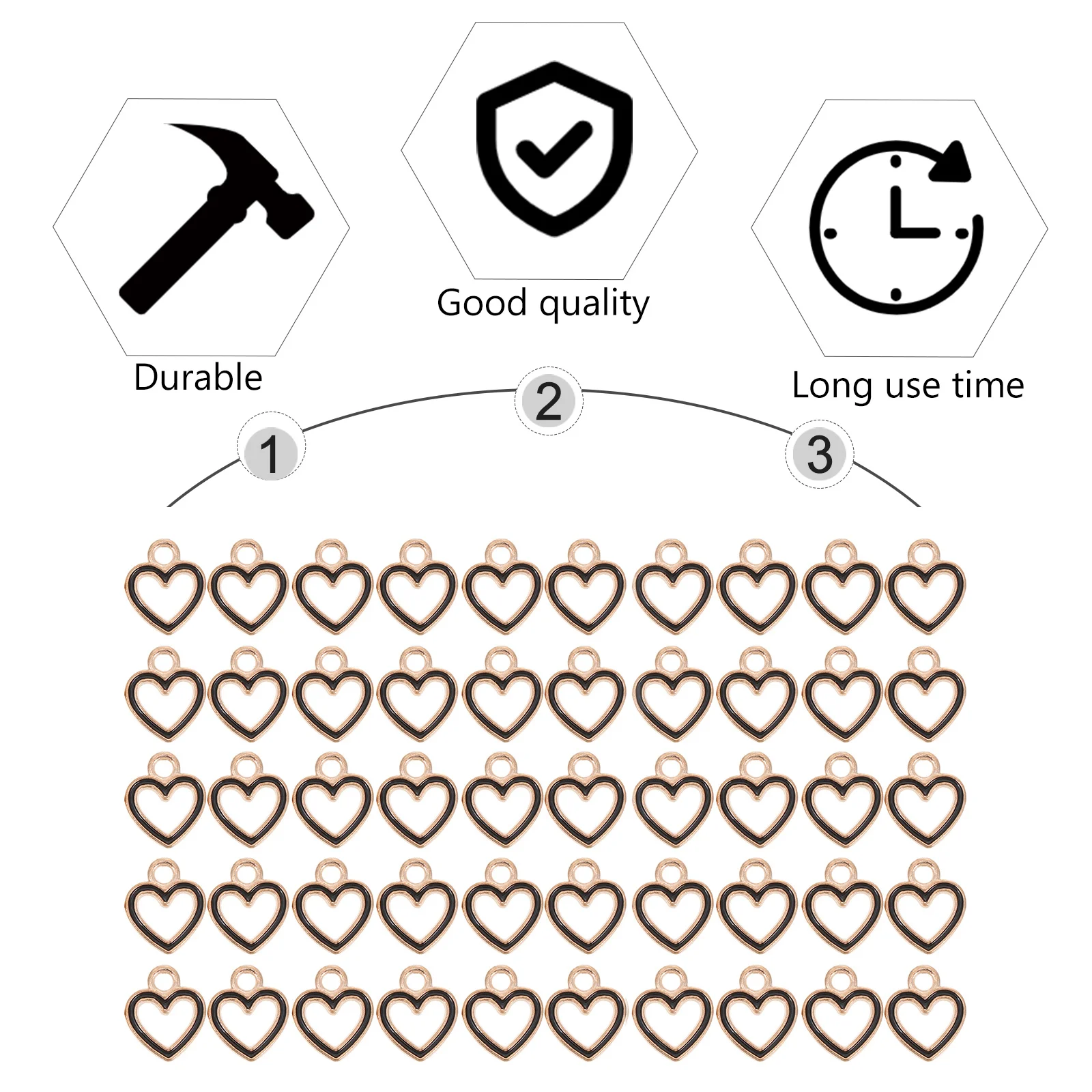 

80 шт. подвесной кулон в форме сердца, стильные ювелирные аксессуары «сделай сам», серебряные подвески для изготовления ювелирных изделий ручной работы, украшения, принадлежности